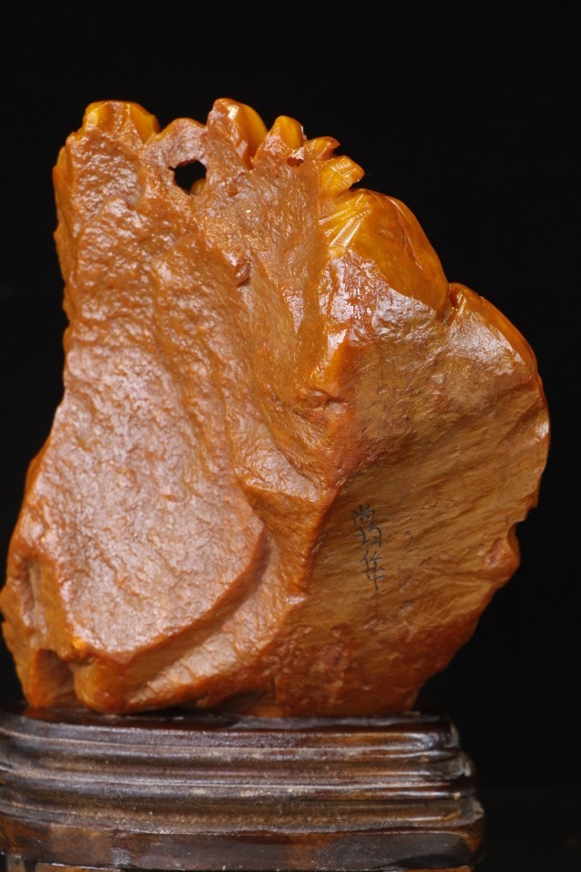 精品田黄石（尚均作）“高山访友”山子摆件 尺寸：高25cm宽17cm重5.5斤