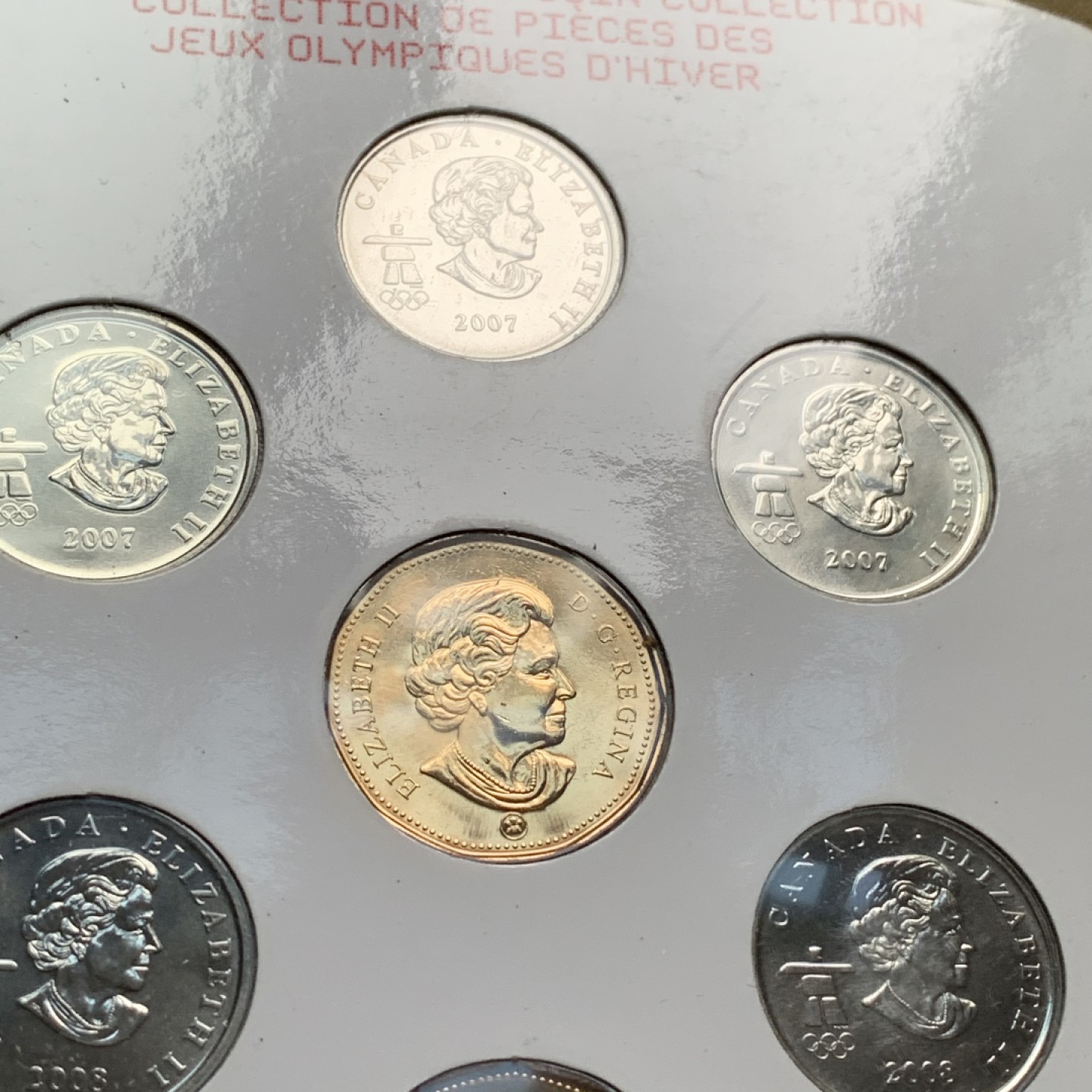 《竞宝斋》第66场-本周日，周一2场连拍（全场不限金额包邮） 加拿大 2010年 纪念冬奥会 14枚封装 套币 少见