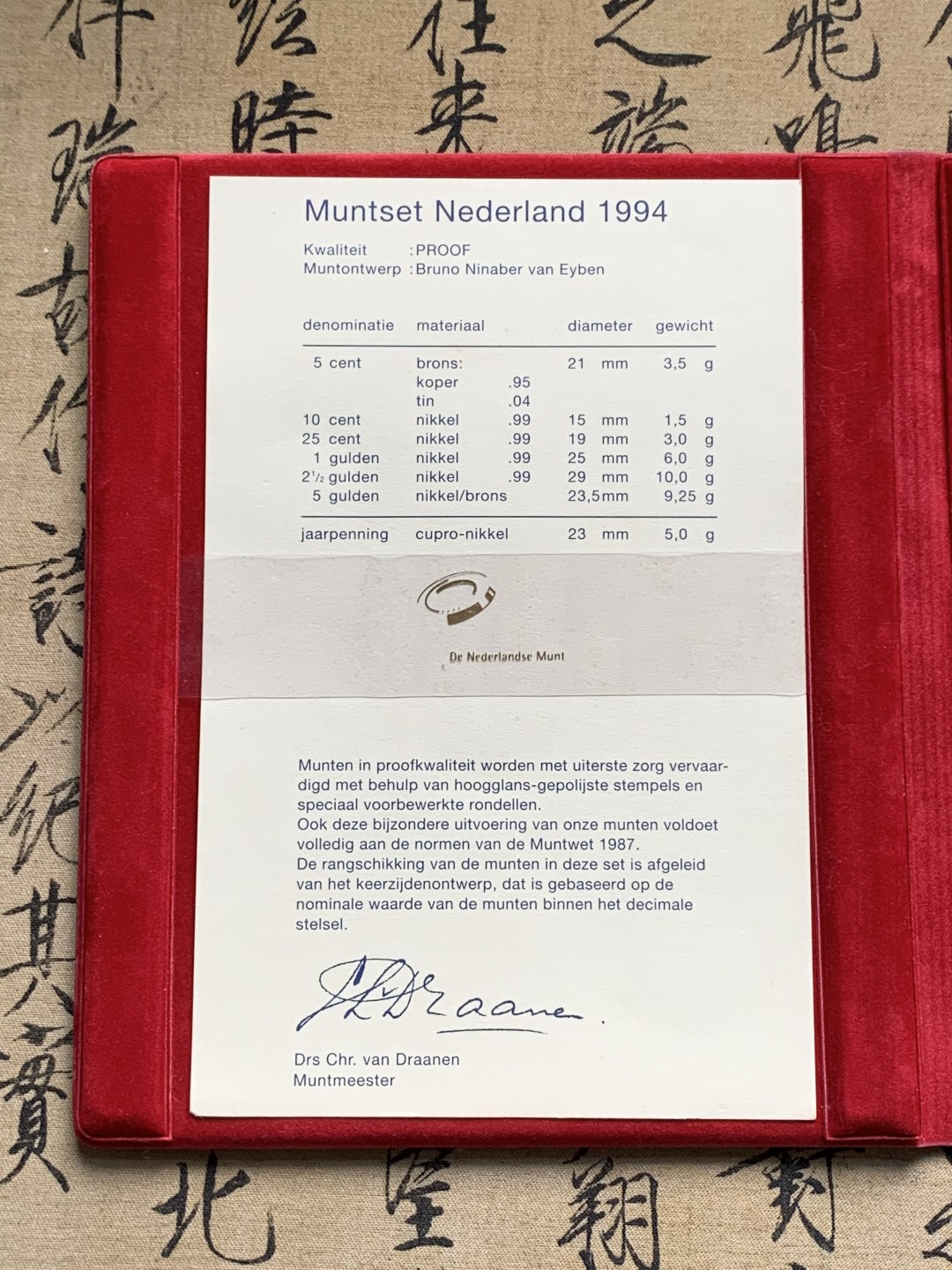 《竞宝斋》第66场-本周日，周一2场连拍（全场不限金额包邮） PROOF 荷兰 1994年 原装皮质精制套币 十分少见的荷兰造币厂保存完好 证书在 proof套币品相完美 镜面照人 高级感十足