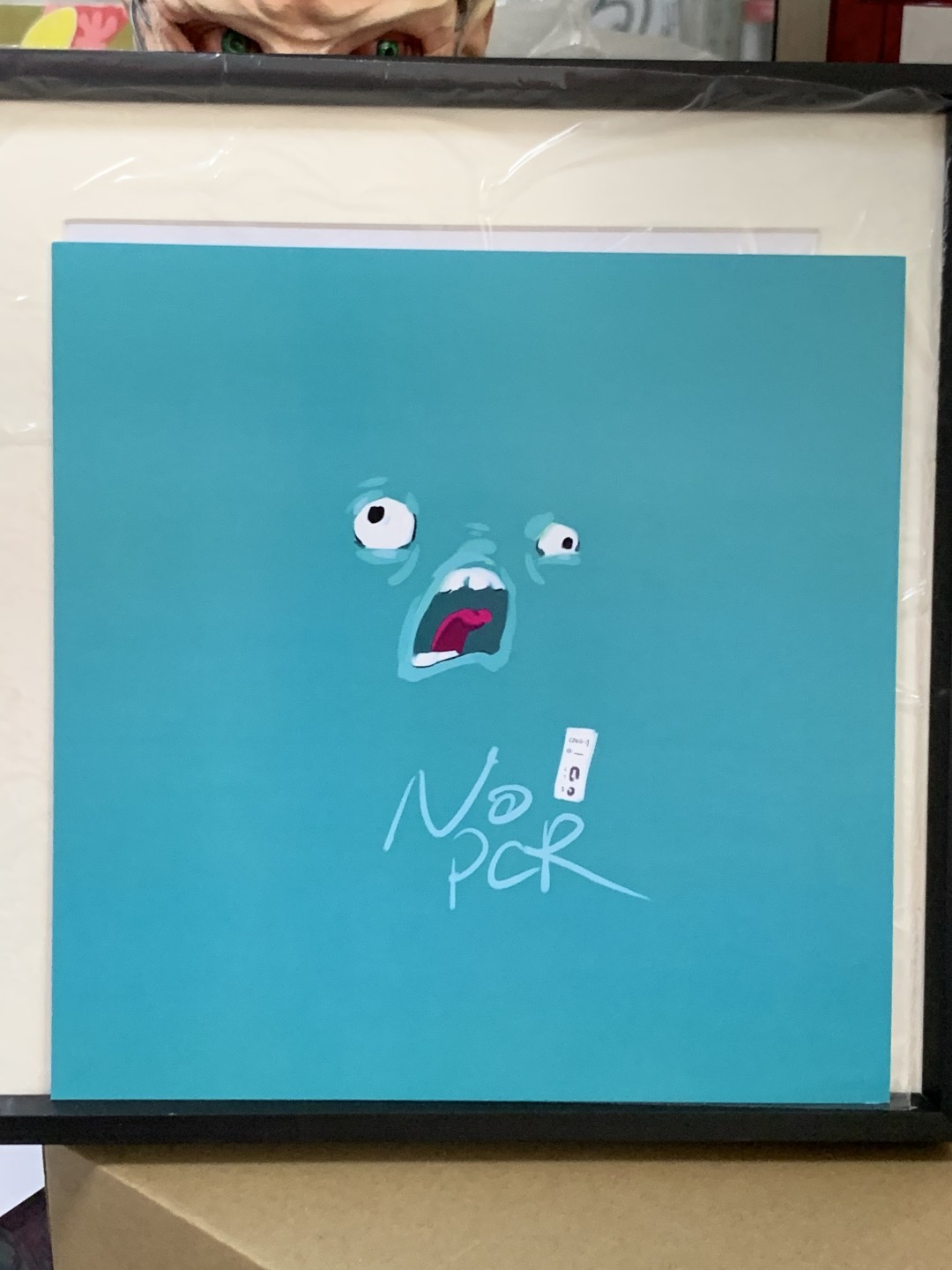 零元拍：艺术家 肠小黑 新作《NO PCR》，摆烂系列作品复制画。