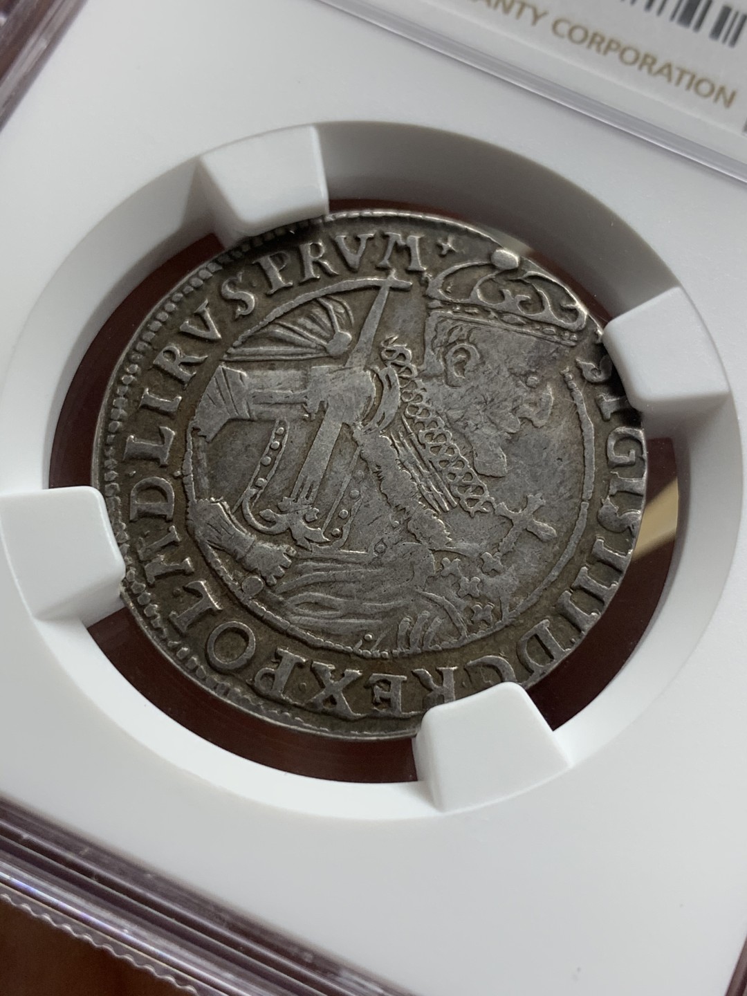 《竞宝斋》第66场-本周日，周一2场连拍（全场不限金额包邮） 第四名 NGC-XF40 波兰 1623年 齐格蒙特三世 1/4泰勒 银币 原味好品 细节清晰 稀少品种