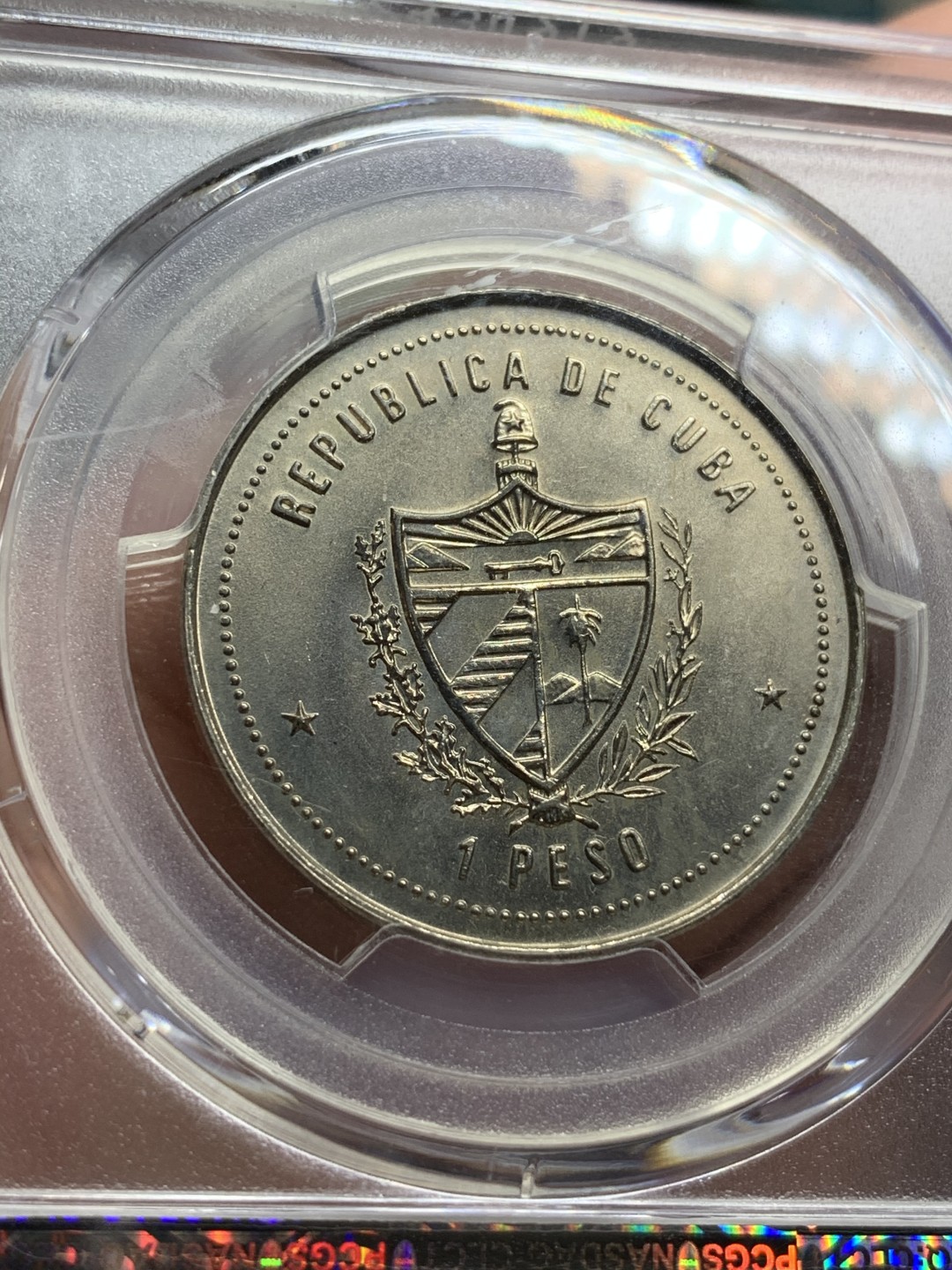 《竞宝斋》第66场-本周日，周一2场连拍（全场不限金额包邮） PCGS MS66 古巴1987年女神 纪念流亡政府女神