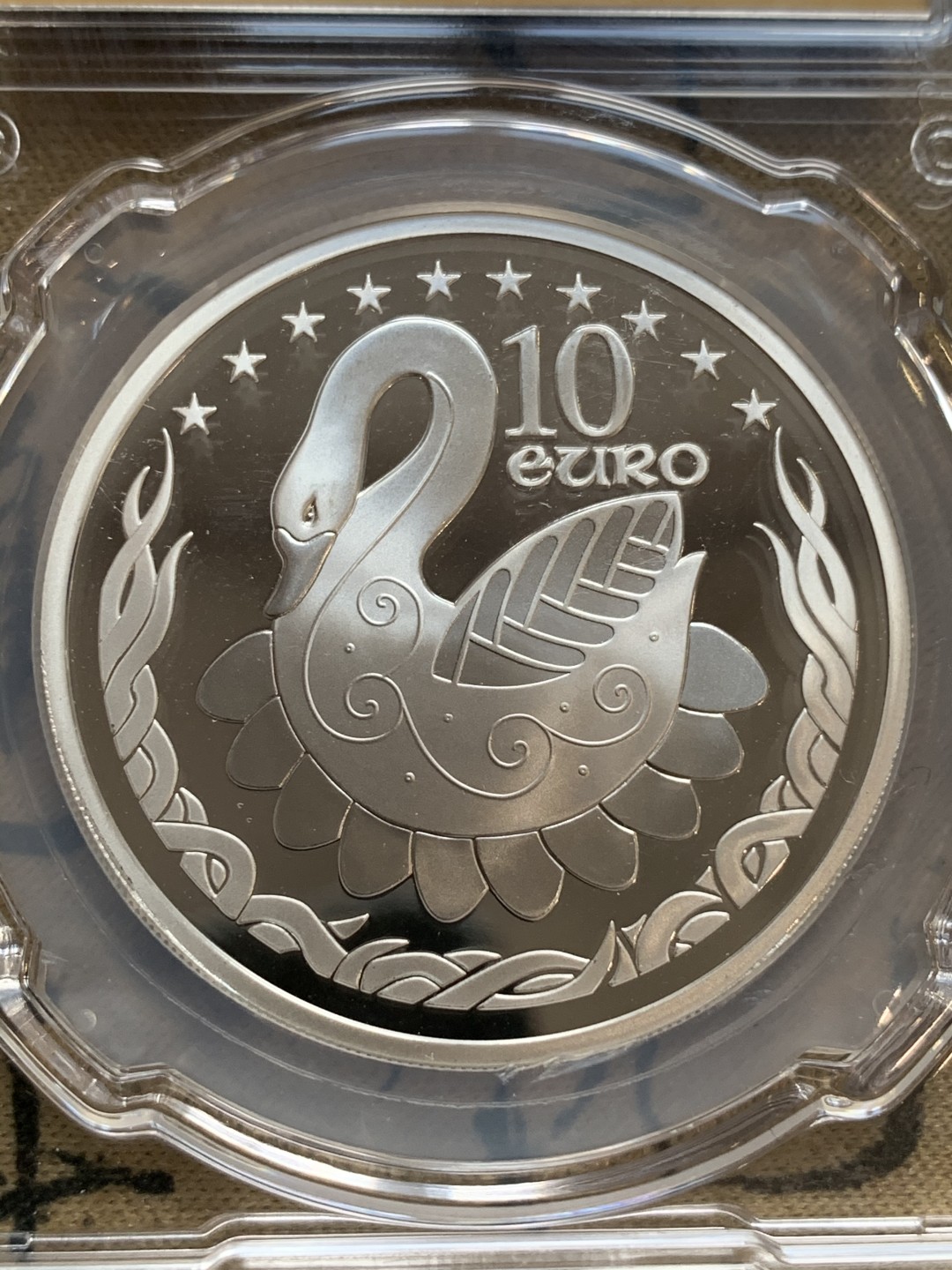 《竞宝斋》第66场-本周日，周一2场连拍（全场不限金额包邮） 2004年爱尔兰信泰评级银币欧盟东扩银币