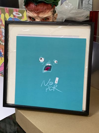 零元拍：艺术家 肠小黑 新作《NO PCR》，摆烂系列作品复制画。 - 零元拍：艺术家 肠小黑 新作《NO PCR》，摆烂系列作品复制画。