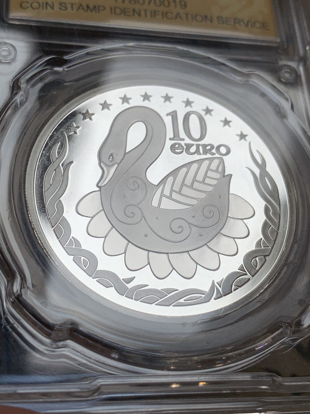 《竞宝斋》第66场-本周日，周一2场连拍（全场不限金额包邮） 2004年爱尔兰信泰评级银币欧盟东扩银币