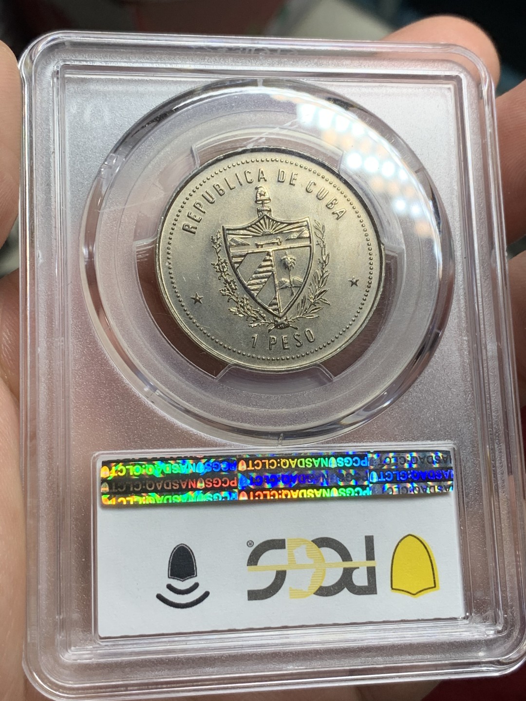 《竞宝斋》第66场-本周日，周一2场连拍（全场不限金额包邮） PCGS MS66 古巴1987年女神 纪念流亡政府女神