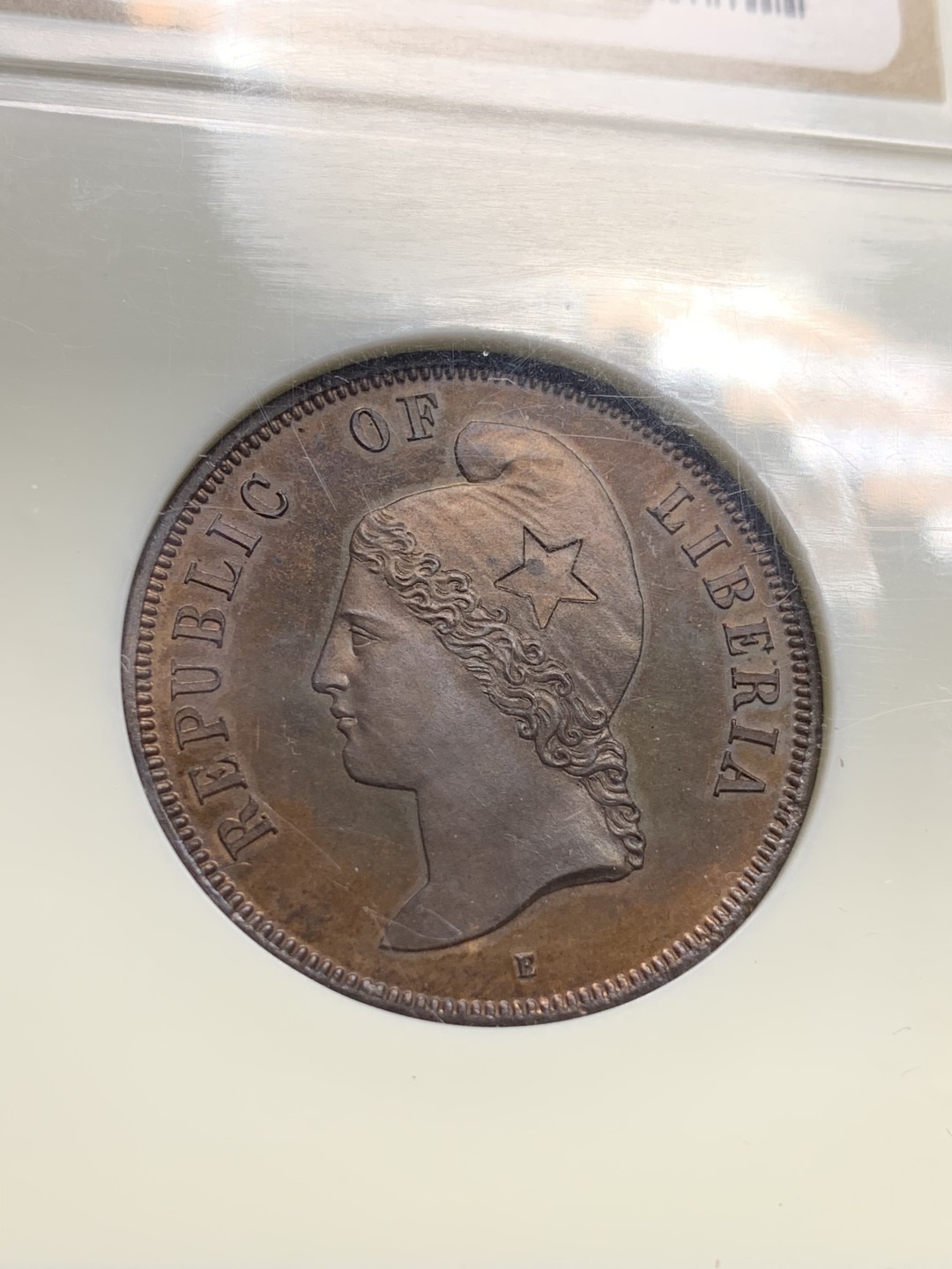 《竞宝斋》第66场-本周日，周一2场连拍（全场不限金额包邮） 亚军分 NGC-PF64 法属利比亚 1868E 2分 样币 老盒 银座21年11月不含手续费440刀