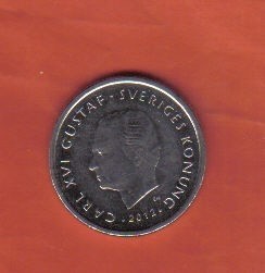 瑞典2012年1克朗 实物图 UNC     - 瑞典2012年1克朗 实物图 UNC    