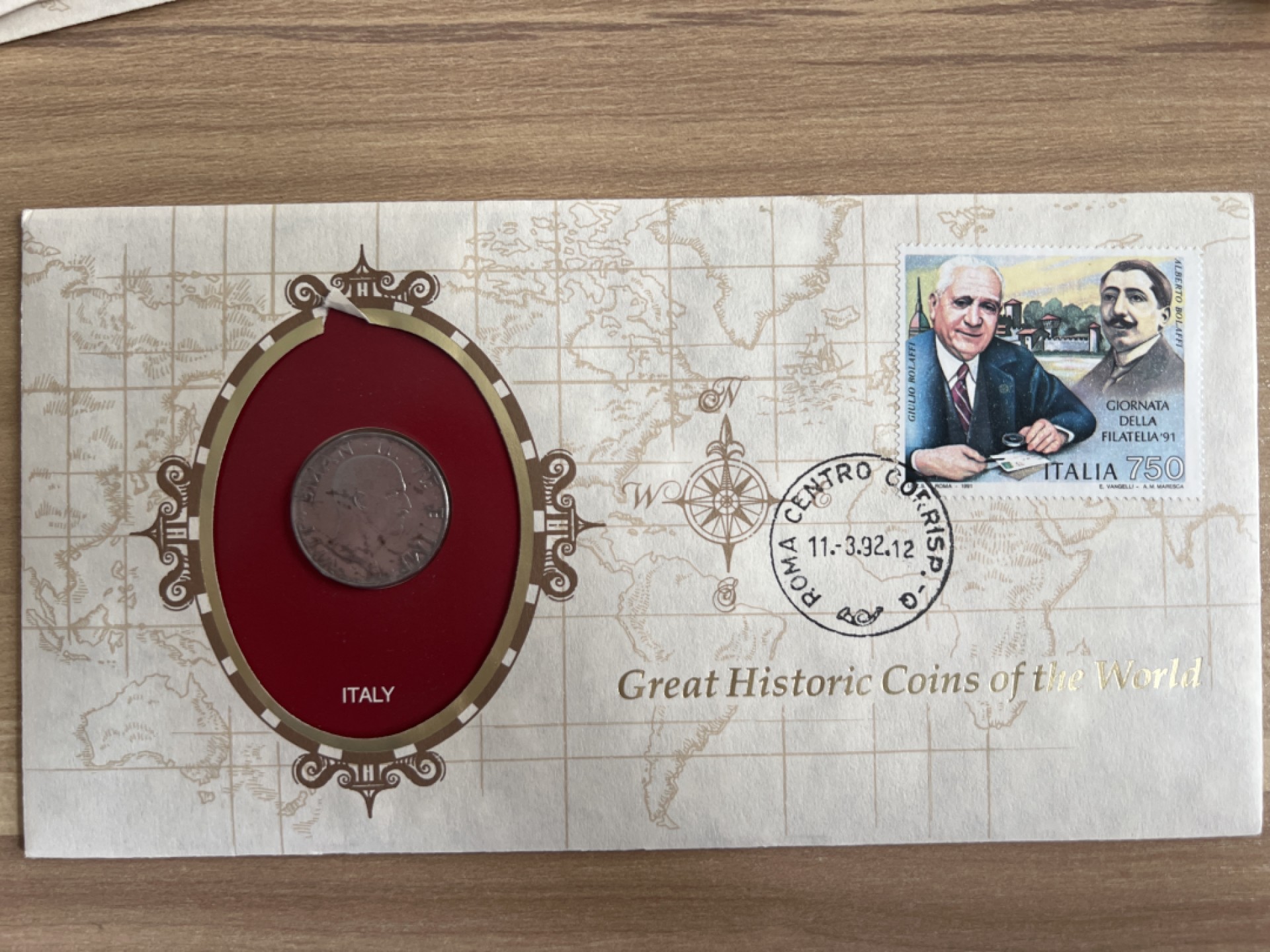 泡泡堂第七期 世界硬币邮票专场（全场20包邮） 意大利1940年邮币封