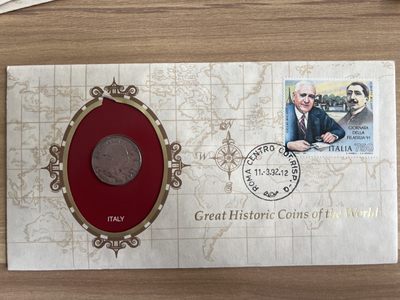 泡泡堂第七期 世界硬币邮票专场（全场20包邮） - 意大利1940年邮币封