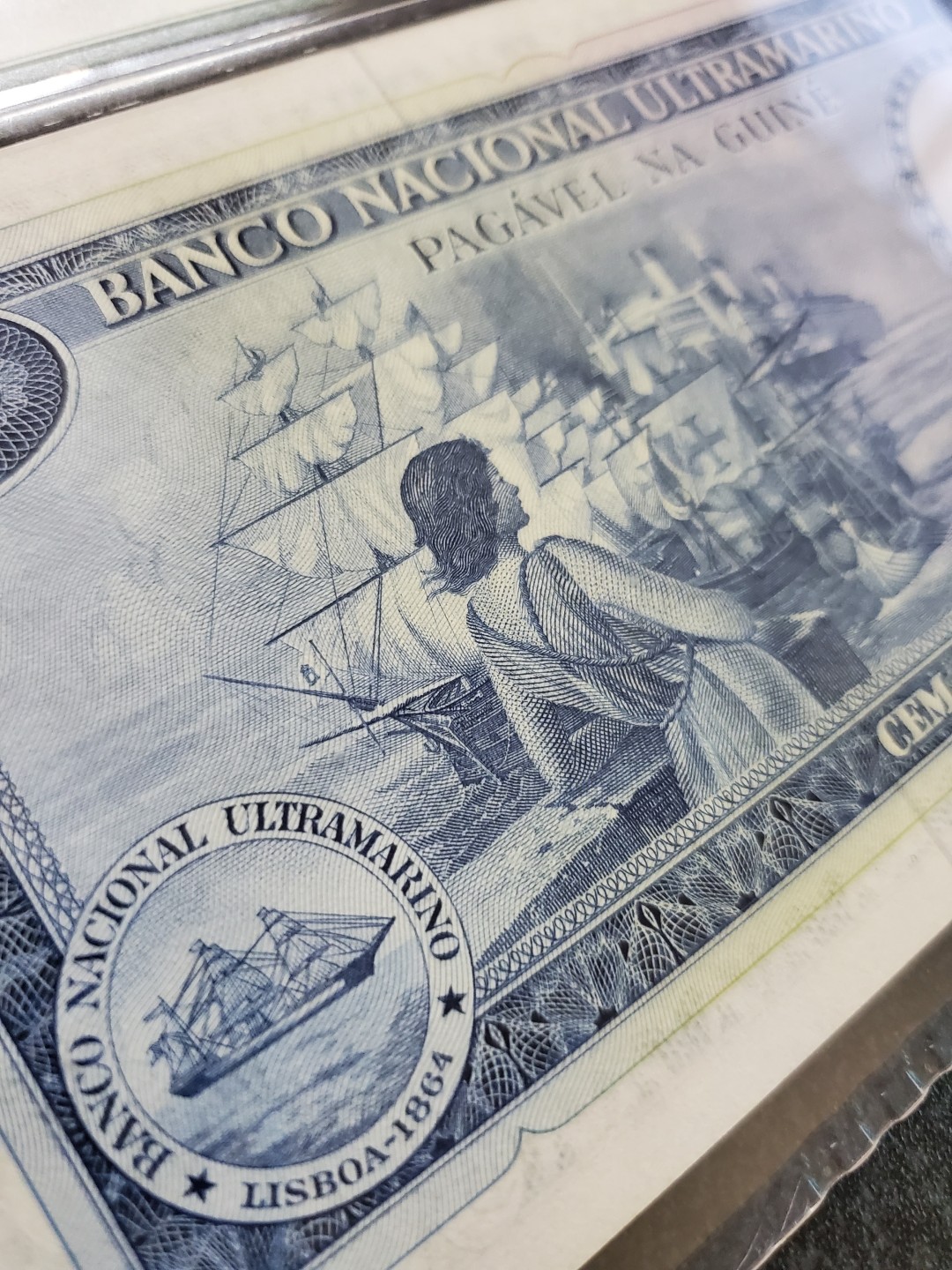 Chase Auction 第14期 - - 中外钱币、纪念钞、民国钞联拍（增加若干拍品） 1971年葡属几内亚100埃斯库多，PMG67分！