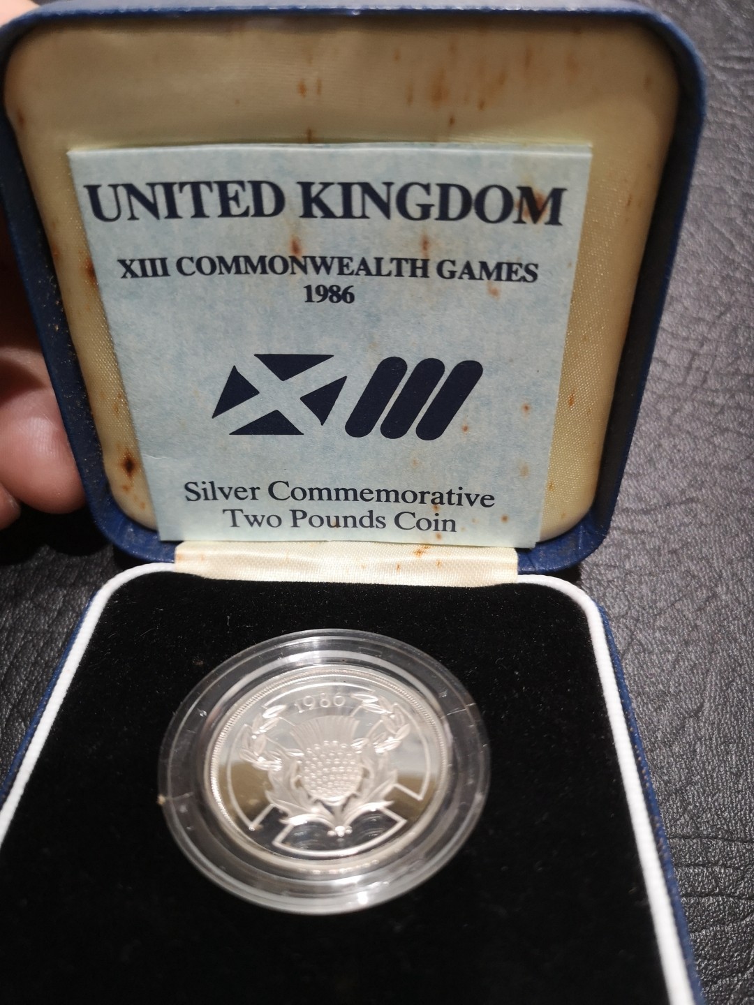 《外钞收藏家》第一百八十四期拍卖 1986年英国2镑 二十三届英联邦运动会纪念银币