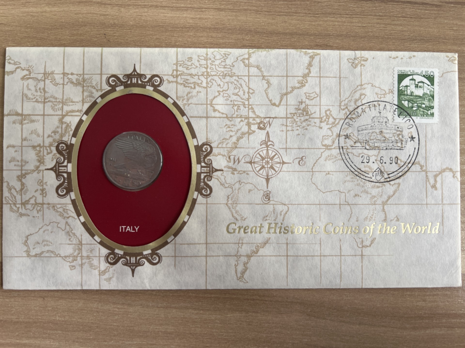 泡泡堂第七期 世界硬币邮票专场（全场20包邮） 意大利1941年二战邮币封