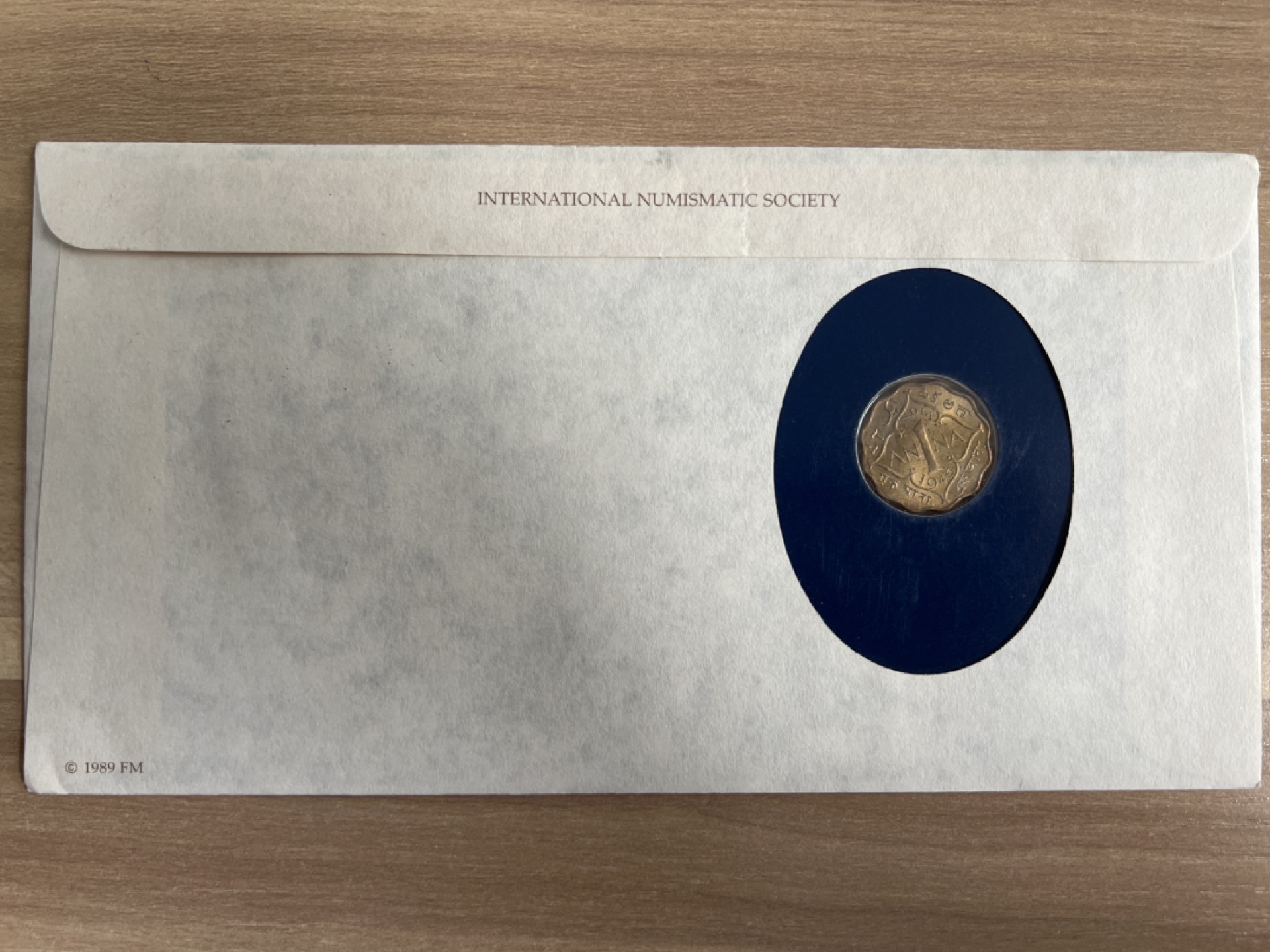 泡泡堂第七期 世界硬币邮票专场（全场20包邮） 英属印度光品1943年邮币封