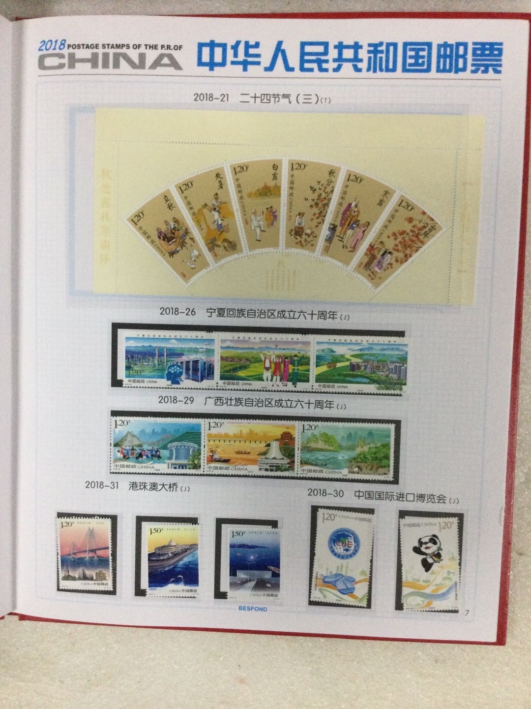 邮票 2018年邮票年册