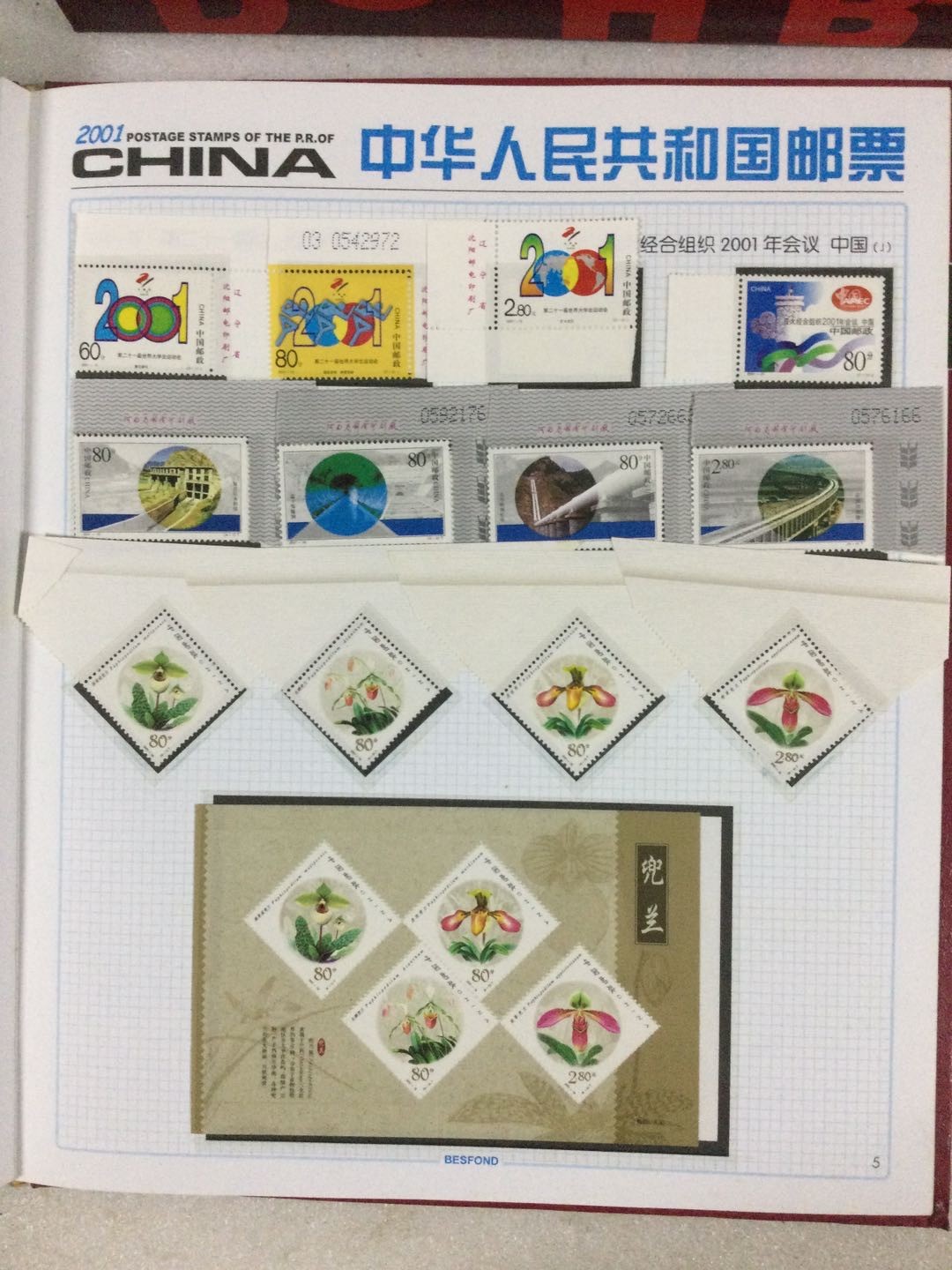 邮票 2001年邮票年册