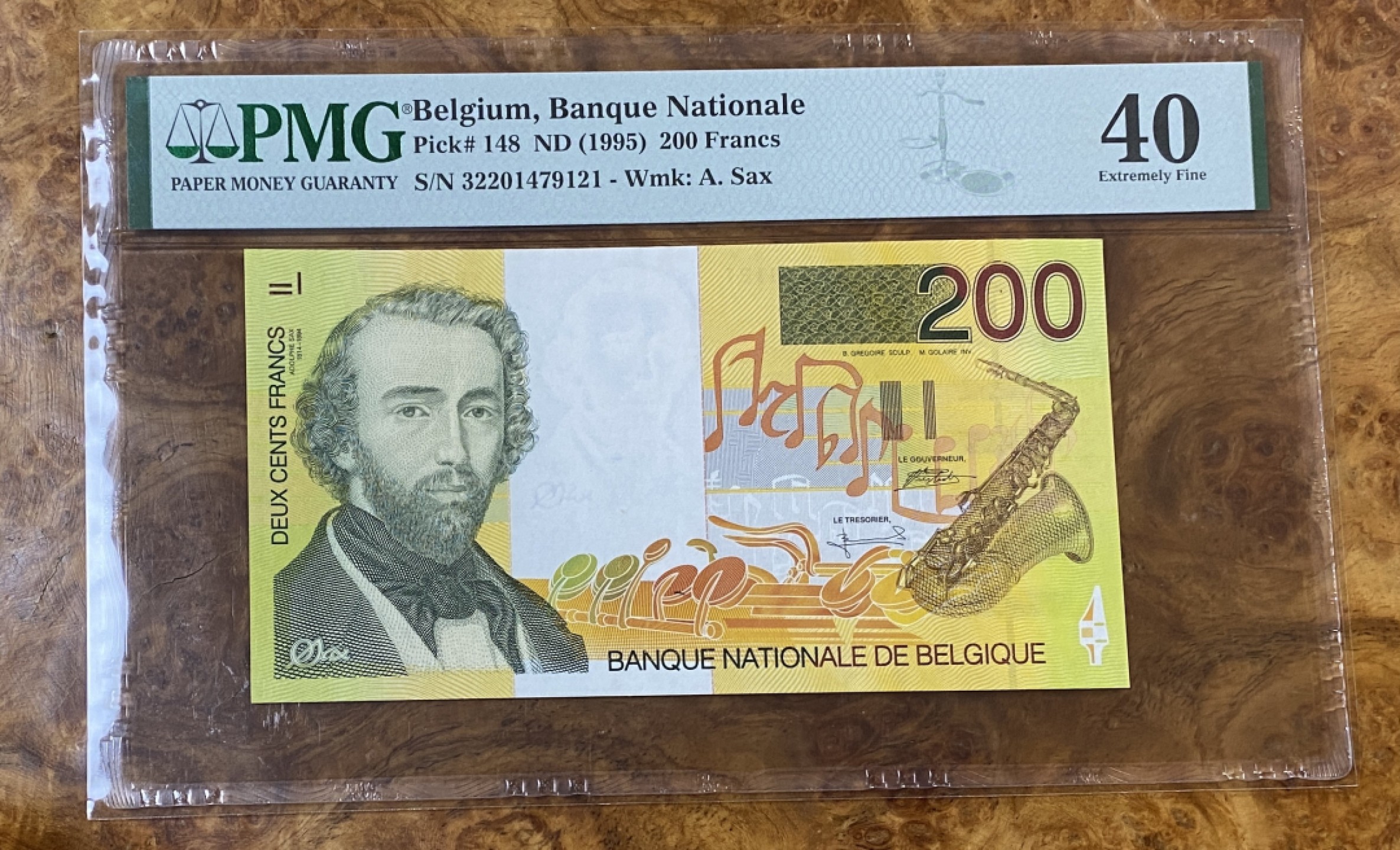 Chase Auction 第14期 - - 中外钱币、纪念钞、民国钞联拍（增加若干拍品） 1995年比利时200法郎，PMG40分！