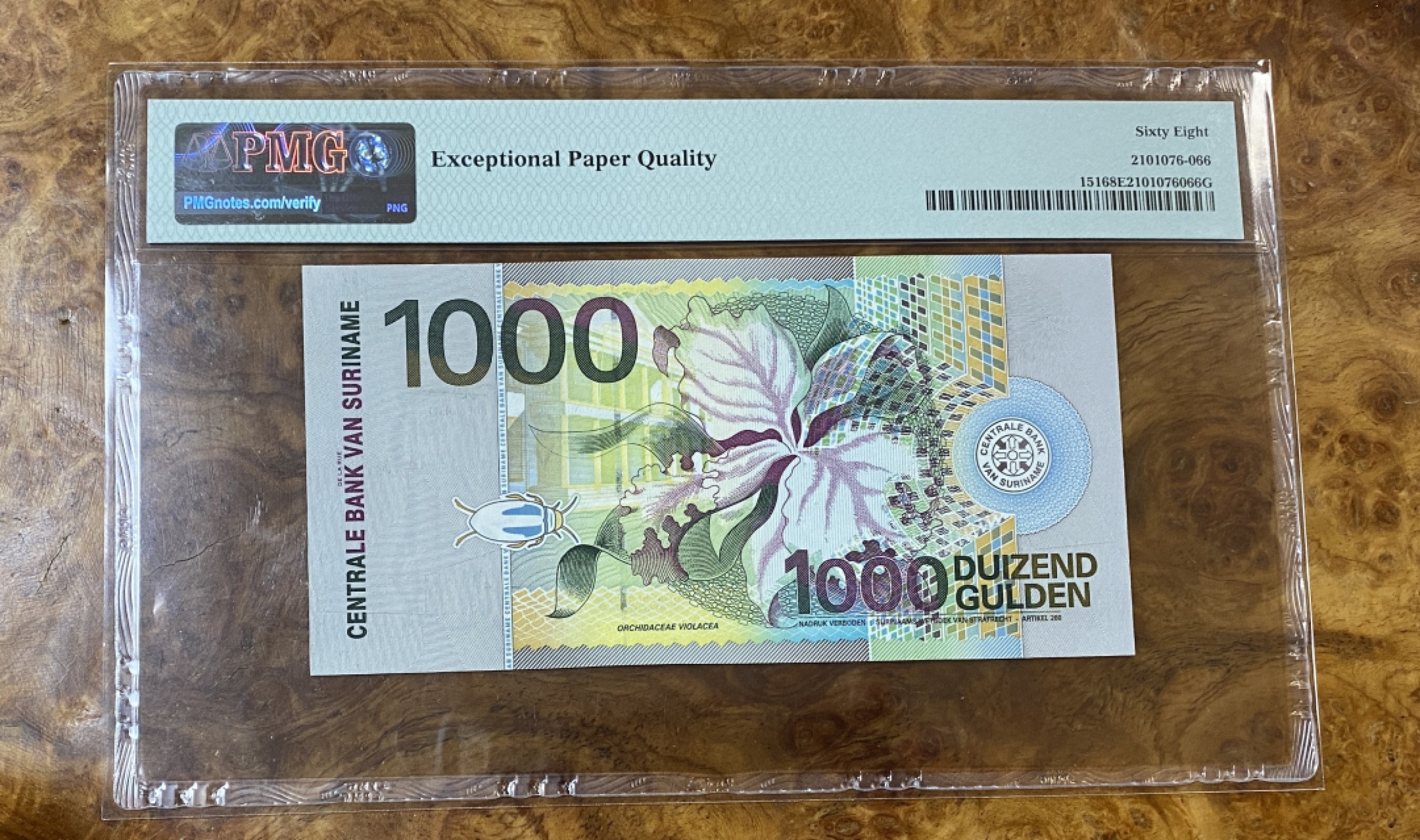Chase Auction 第14期 - - 中外钱币、纪念钞、民国钞联拍（增加若干拍品） 2000年苏里南1000盾，PMG68分！