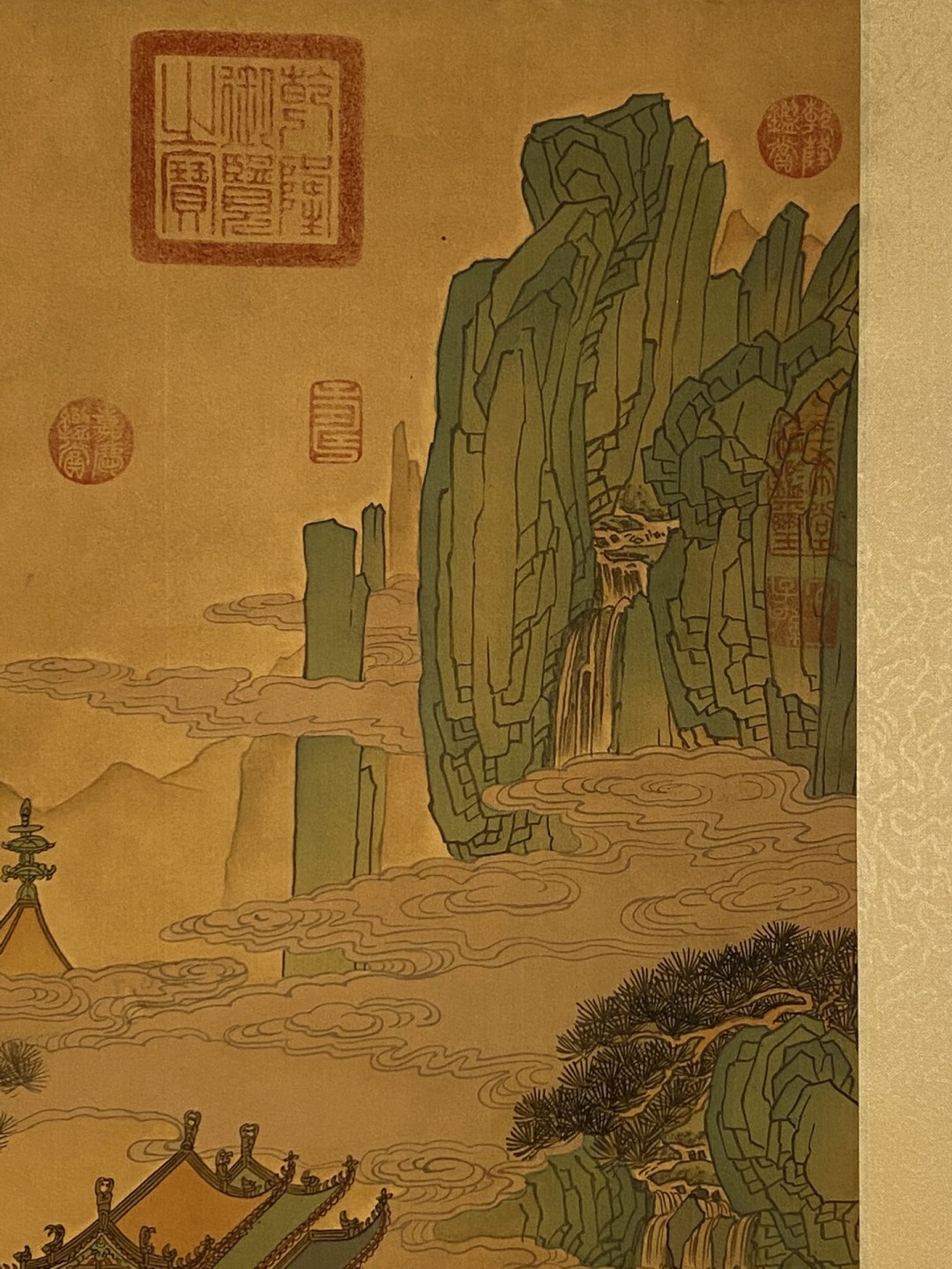 仇英绢本仙山楼阁图