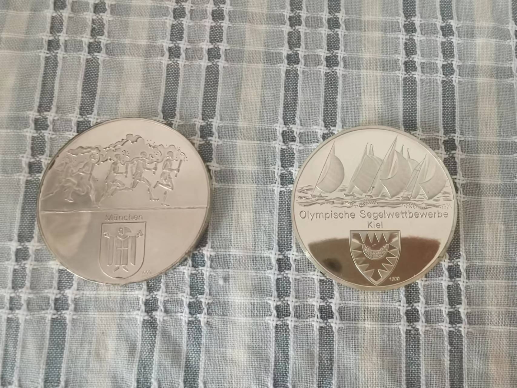 庆七一“白银”专场 1972年慕尼黑奥运会银章2枚套装