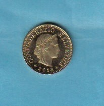 瑞士2013年5生丁 品相如图 UNC    - 瑞士2013年5生丁 品相如图 UNC   
