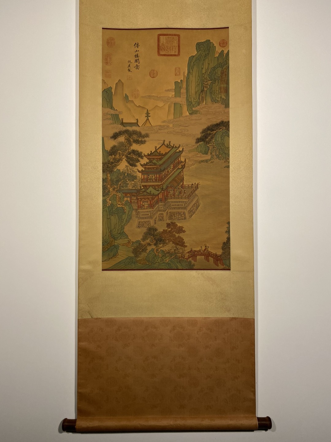 仇英绢本仙山楼阁图