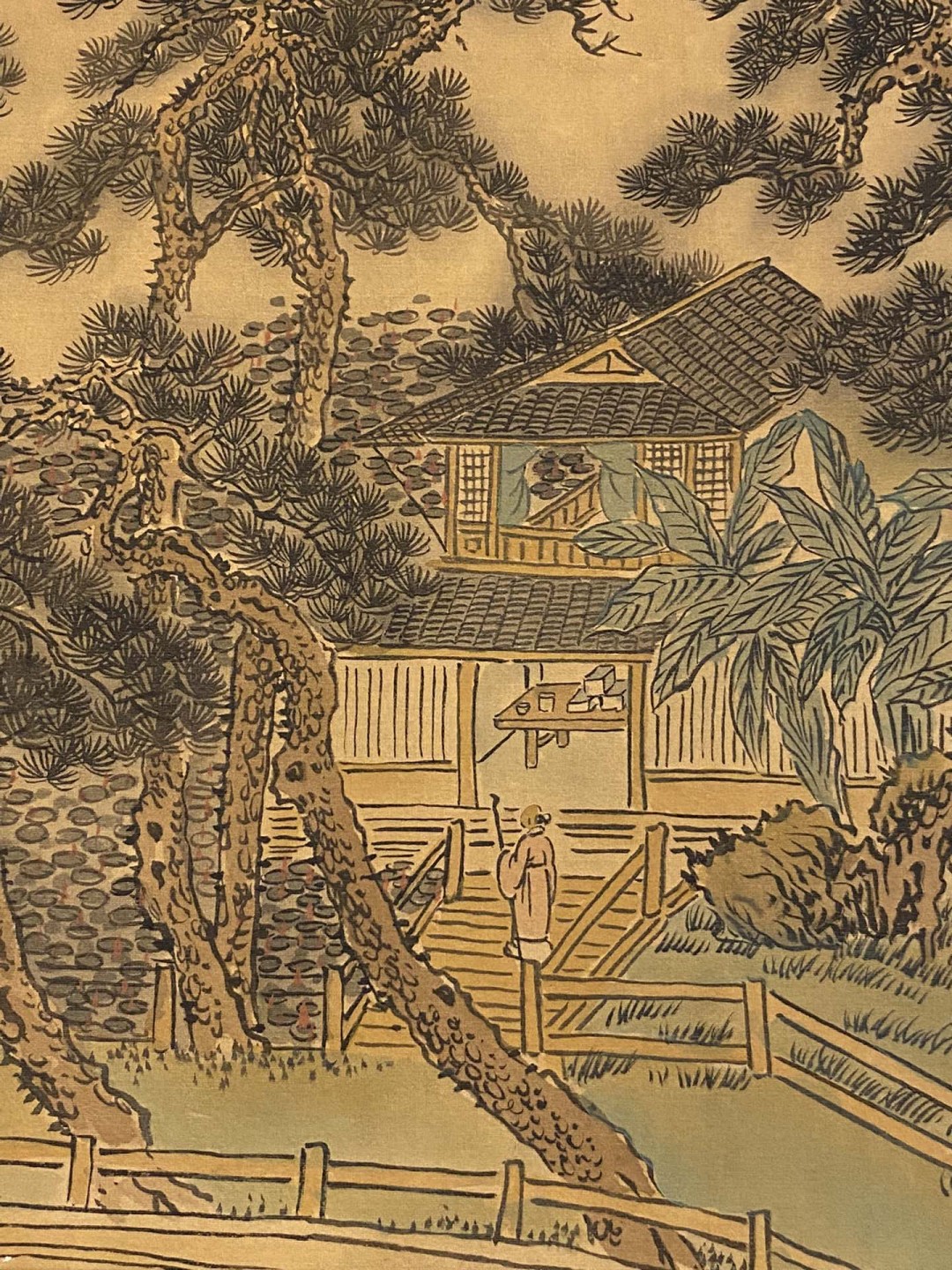 王翚绢本荷莊清夏图长卷