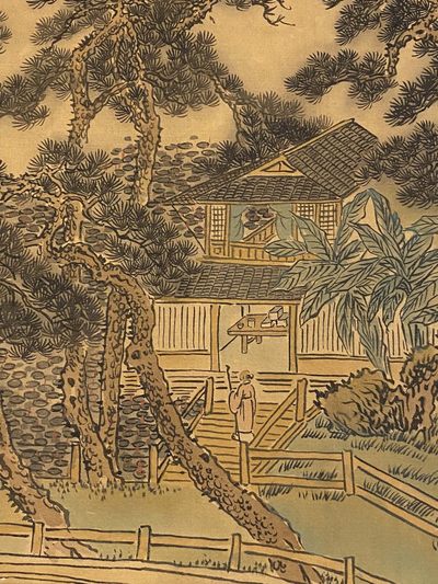 王翚绢本荷莊清夏图长卷 王翚绢本荷莊清夏图长卷