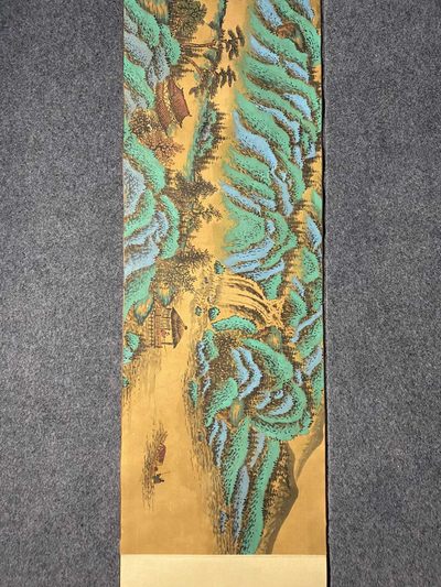 王宠绢本山水长卷 王宠绢本山水长卷