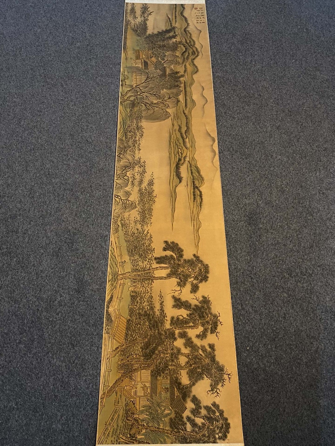 王翚绢本荷莊清夏图长卷