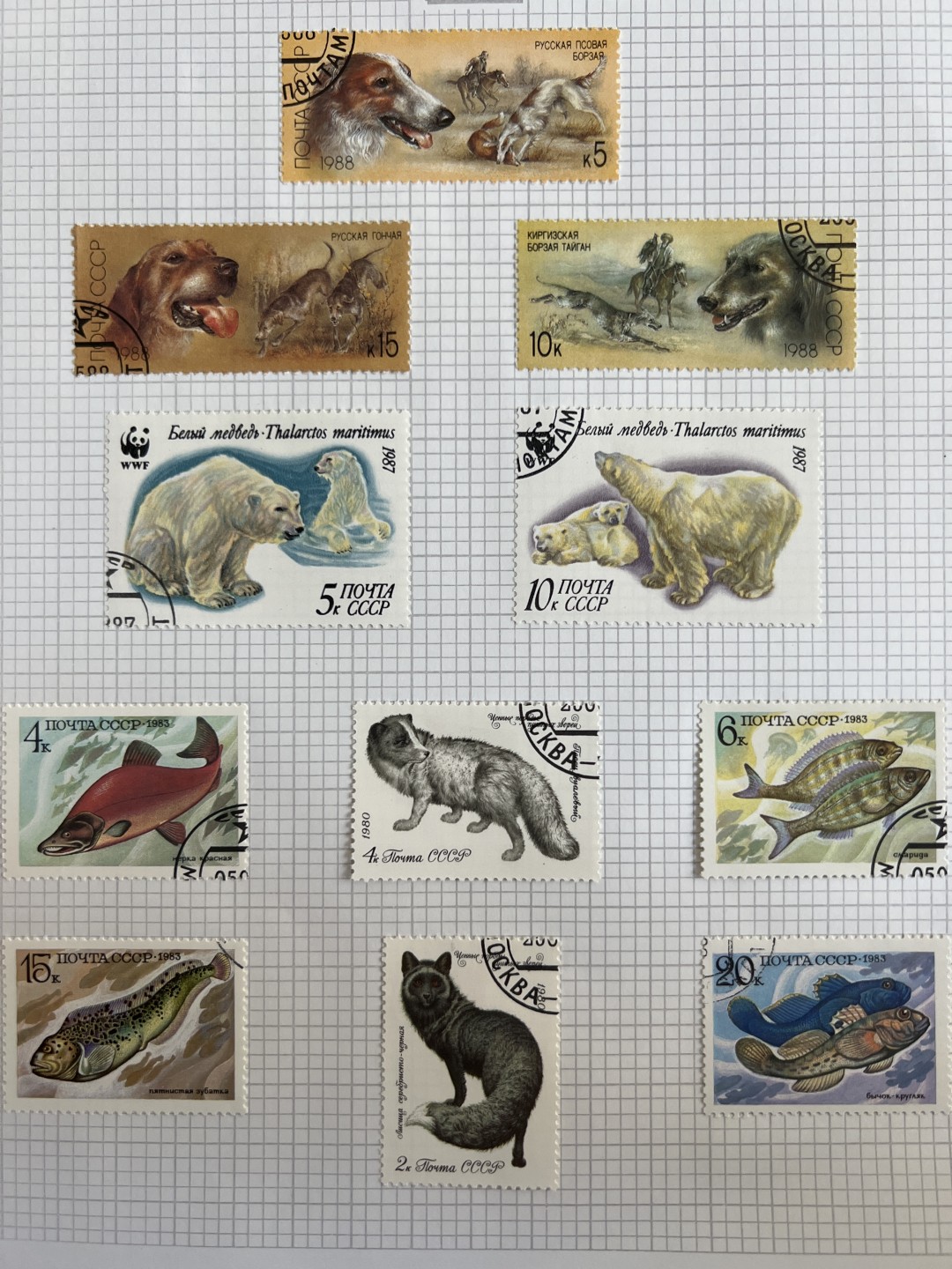 泡泡堂第十八期  世界硬币邮票专场（全场20包邮） 苏联动物套票三