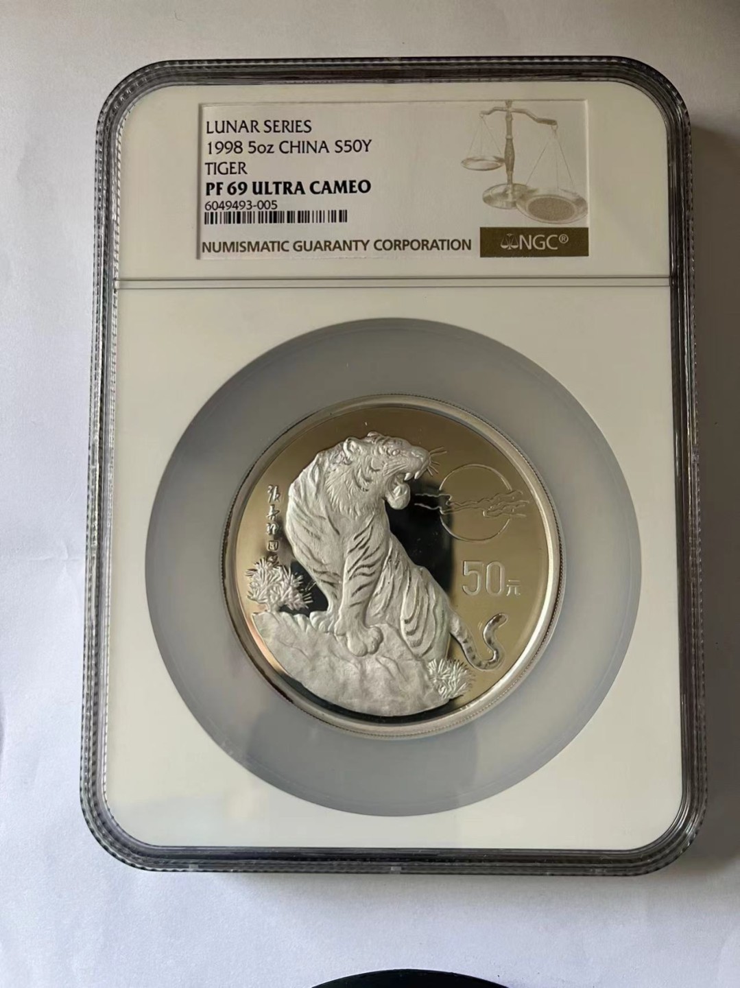 老精稀金银币专场「第11期」 1988年5盎司生肖虎银币