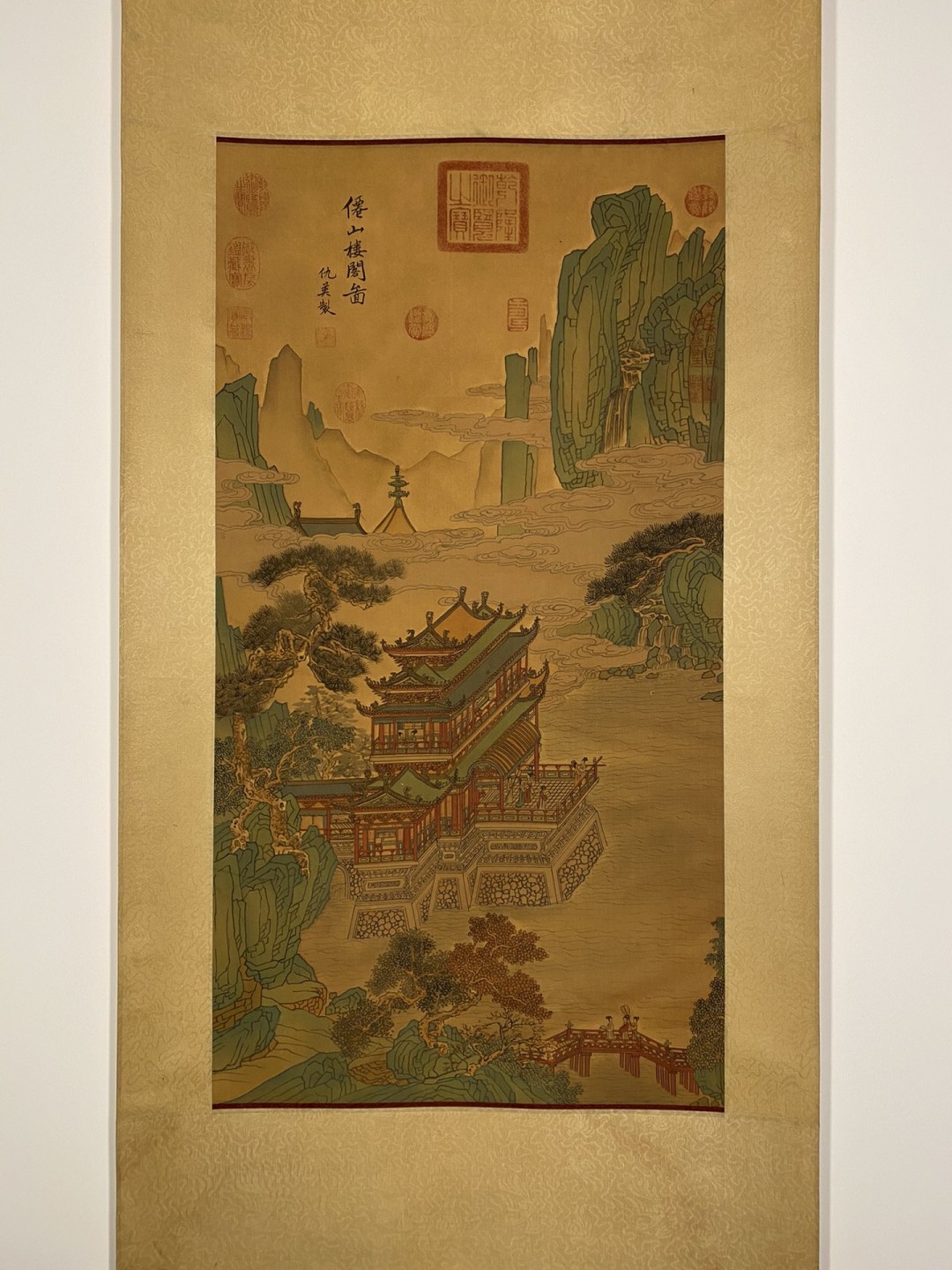 仇英绢本仙山楼阁图