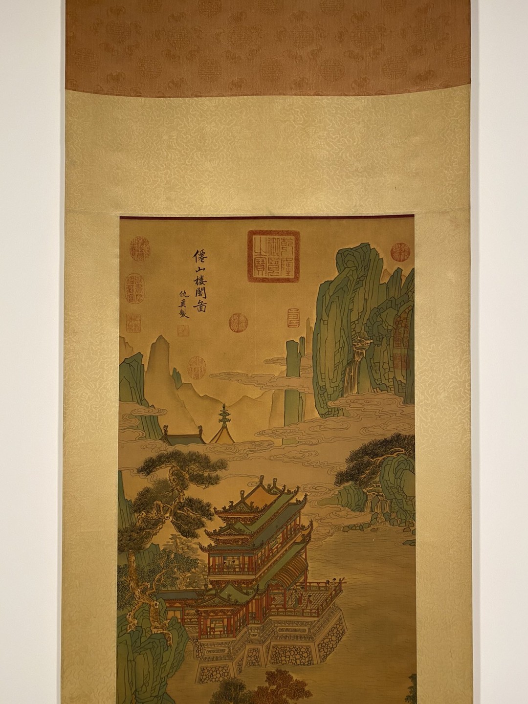 仇英绢本仙山楼阁图