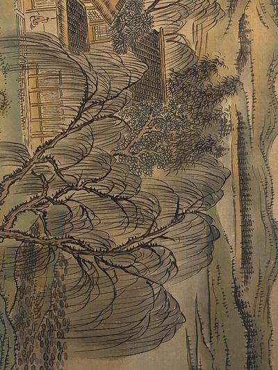 王翚绢本荷莊清夏图长卷 王翚绢本荷莊清夏图长卷