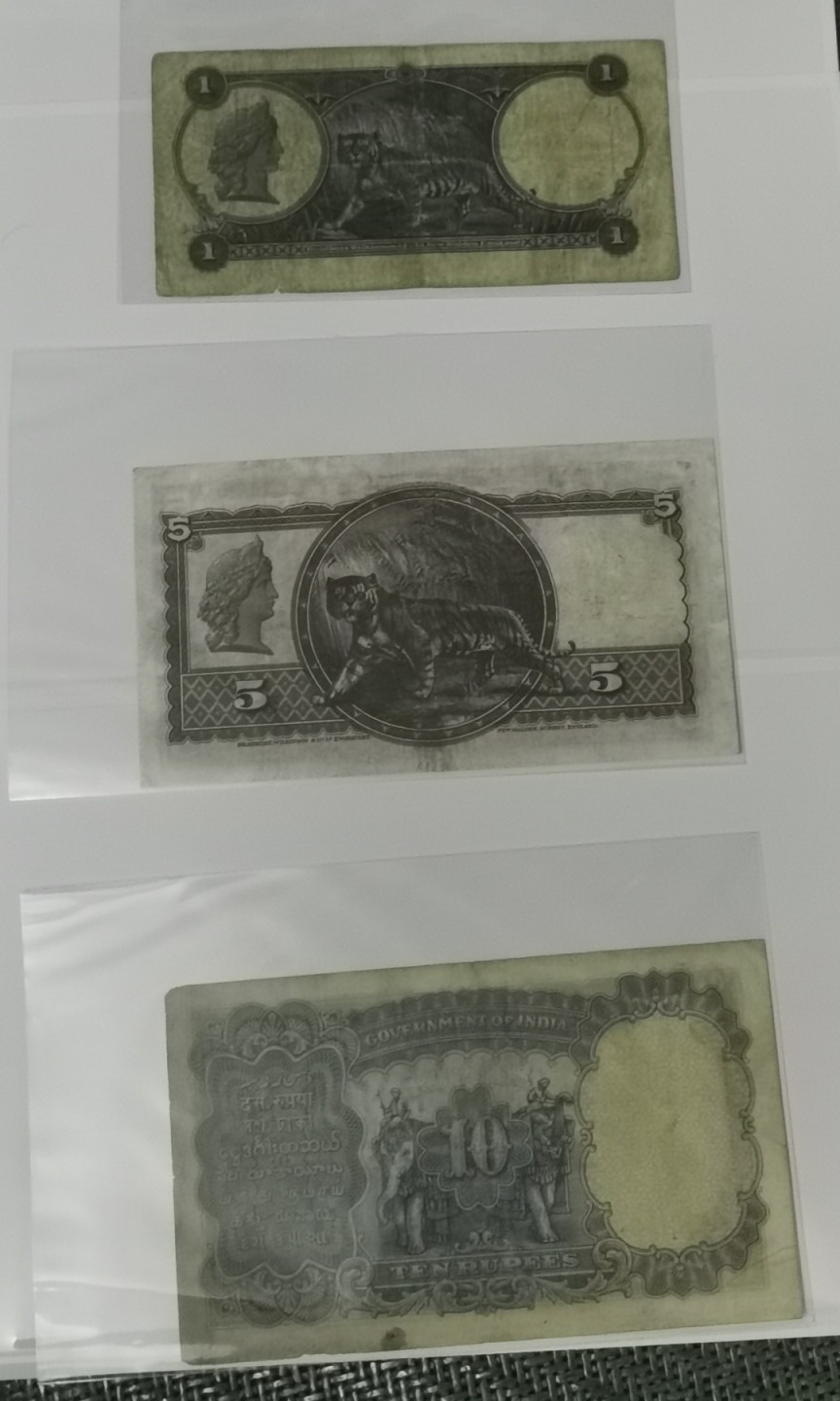 Chase Auction 第14期 - - 中外钱币、纪念钞、民国钞联拍（增加若干拍品） 乔治五世纸币三张！英属印度和英属海峡殖民地纸币，流通品！