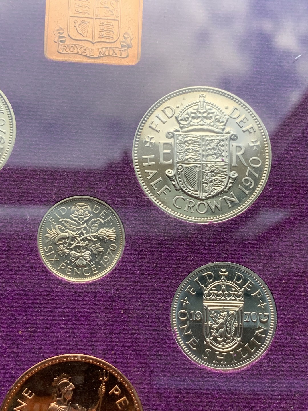 《竞宝斋》第67场-本周日，周一，周四.3场连拍（全场不限金额包邮） 1970年 英国精制套币，最后的12进制的英国套币。经典品种，未来可期