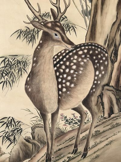 沈铨精品丝绢画