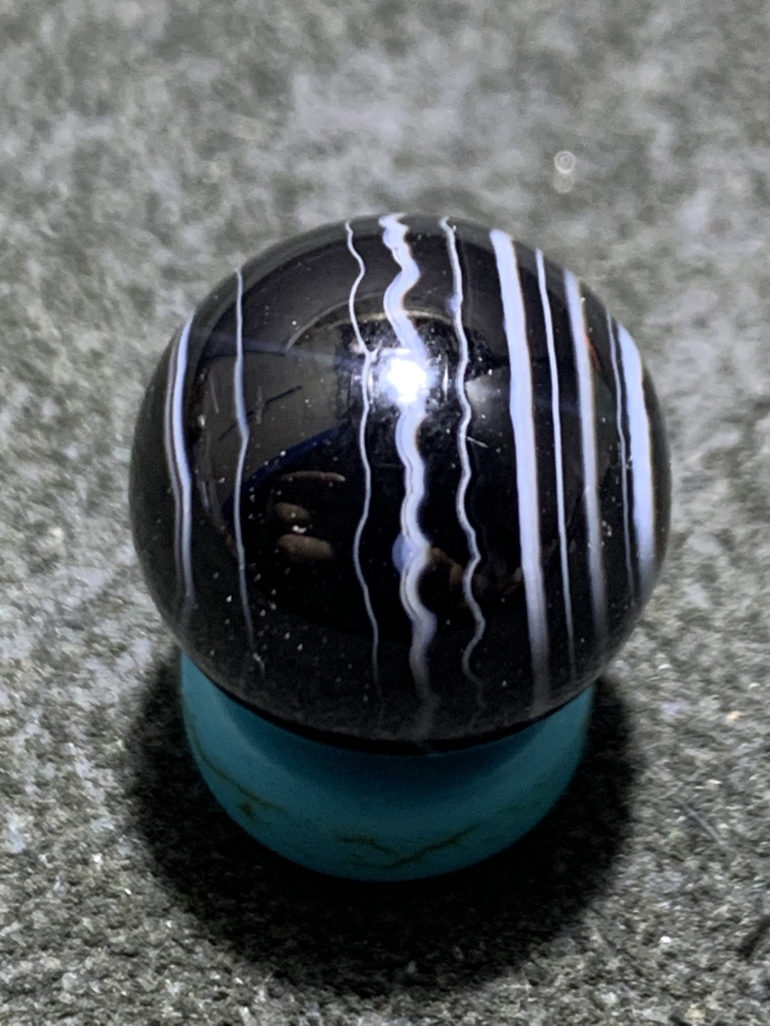 精品千层纹药师玛瑙圆珠一颗！