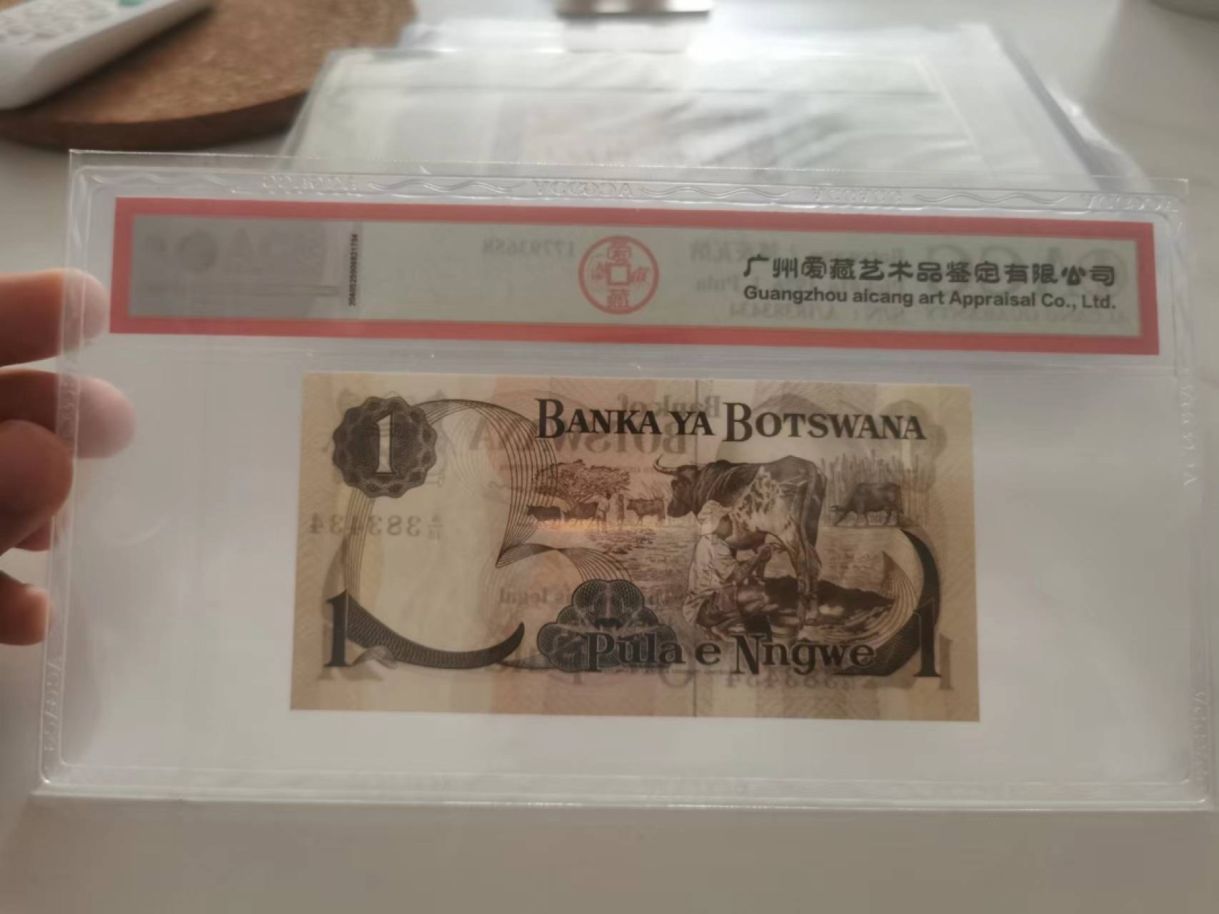 14.【鲸贝乐淘★道德经】“夫唯弗居，是以不去”号拍卖 【博茨瓦纳🇧🇼】1976年1元，爱藏66E