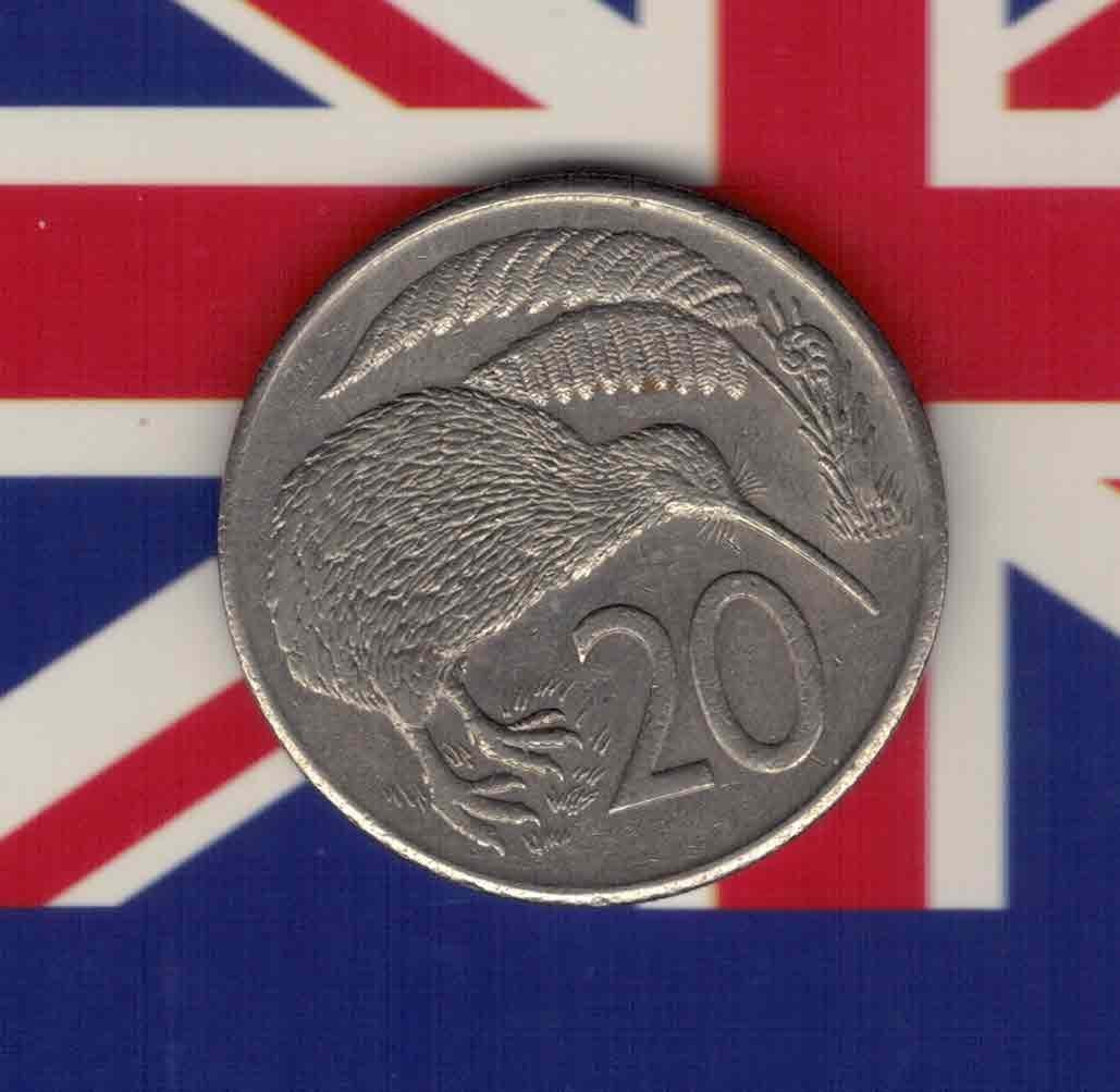 新西兰1980年20分 品相如图