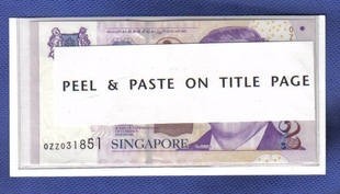 新加坡1999年2元 纪念钞 OZZ冠 签名如图 实物图 UNC  - 新加坡1999年2元 纪念钞 OZZ冠 签名如图 实物图 UNC 