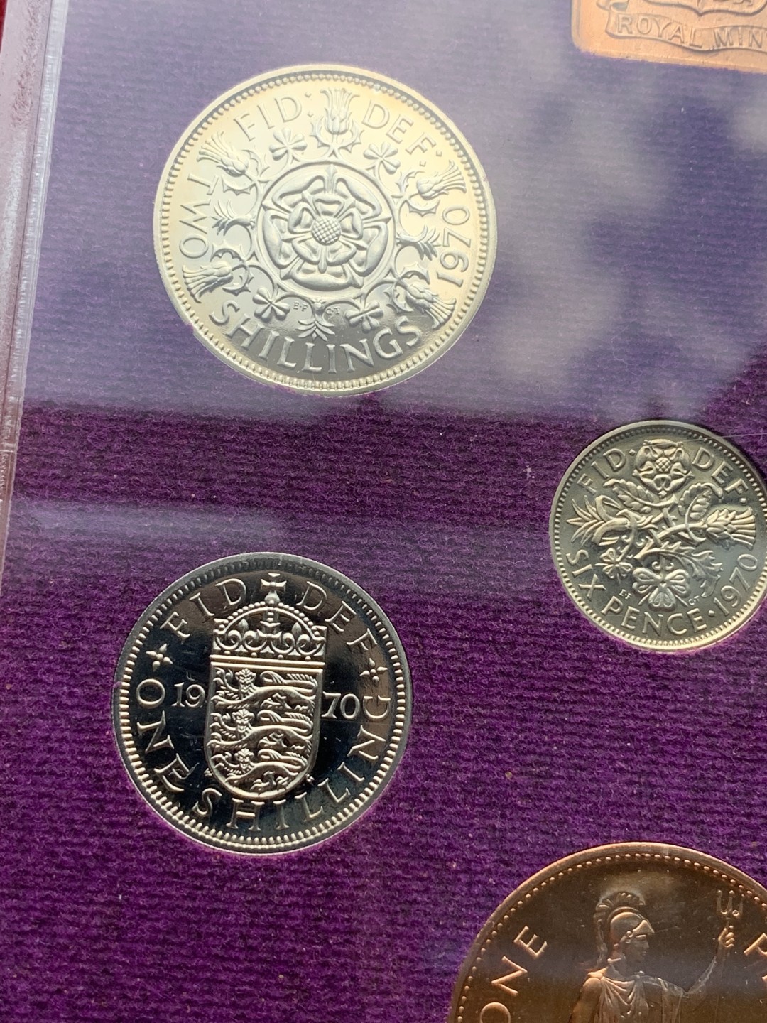 《竞宝斋》第67场-本周日，周一，周四.3场连拍（全场不限金额包邮） 1970年 英国精制套币，最后的12进制的英国套币。经典品种，未来可期