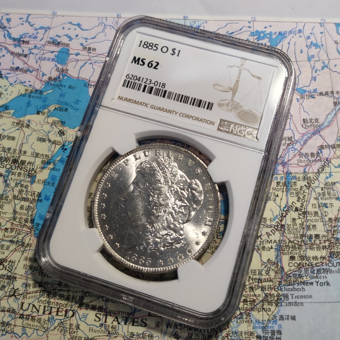 gush小明220626 NGC62美国摩根银币