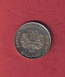 新加坡1985年20分 该版首个年份 实物如图 AUNC - 新加坡1985年20分 该版首个年份 实物如图 AUNC