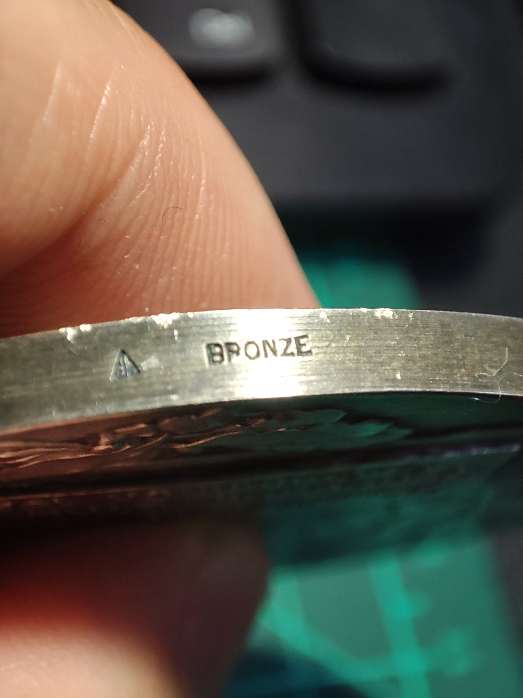 gush小明220626 法国1927装饰艺术镀银铜章 弗瑞斯章牌作品