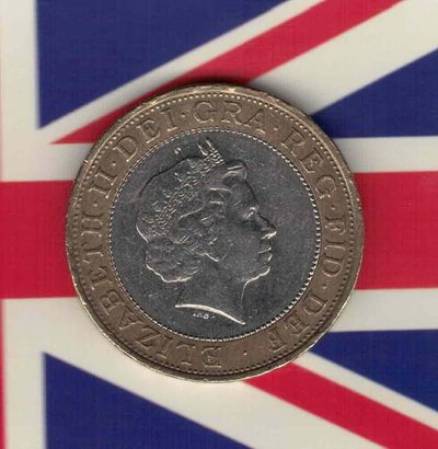 英国2003年2镑 DNA双螺旋结构理论50周年纪念币 双金属 实物如图      - 英国2003年2镑 DNA双螺旋结构理论50周年纪念币 双金属 实物如图     