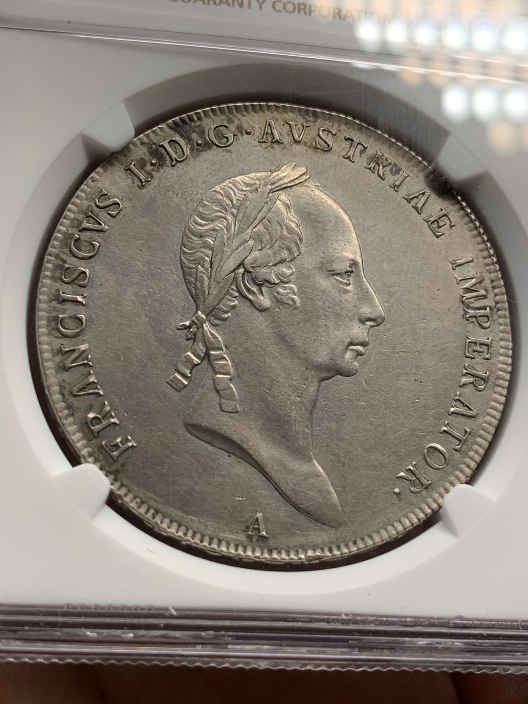 《竞宝斋》第67场-本周日，周一，周四.3场连拍（全场不限金额包邮） NGC AU 奥地利 1829年弗朗茨一世泰勒大银币 好品相