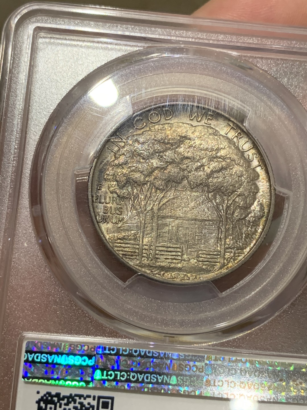 《竞宝斋》第67场-本周日，周一，周四.3场连拍（全场不限金额包邮） PCGS MS65 美国1922年 格兰特 半美元银币 少见品种 67,350枚的发行量 对美币来说确实不多 