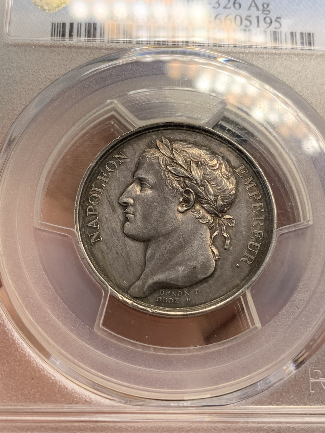 《竞宝斋》第67场-本周日，周一，周四.3场连拍（全场不限金额包邮） PCGS SP-AU92 法国1804年拿破仑一世登基纪念银章少见品种